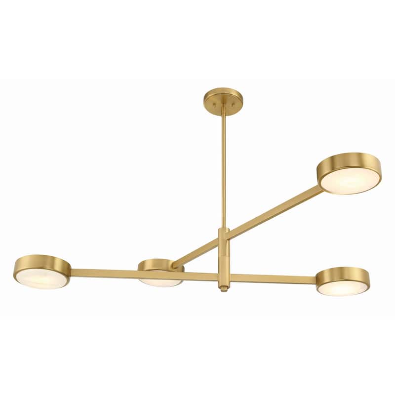 Crystorama Lighting Group ORS-734-ST Orson 4 Light 54" Wide Abstract