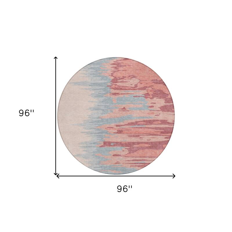 HomeRoots Abstract Transitional Rectangle Outdoor Rug