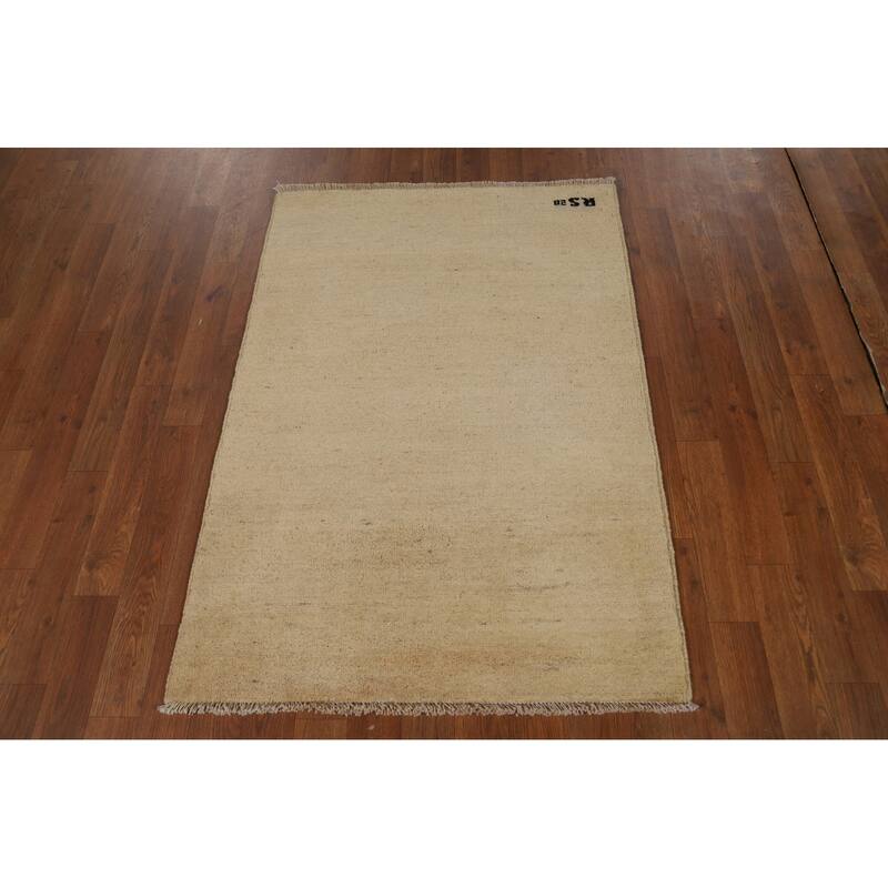 Gabbeh Modern Foyer Rug Oriental Handmade Wool Carpet - 2'9"x 4'0"