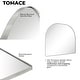 preview thumbnail 8 of 31, TEHOME Dezerae Large Arch Mirror for Mantel, 40'' W x 32'' H