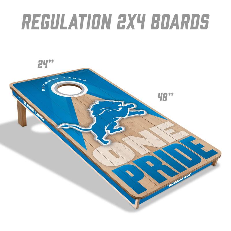 Detroit Lions NFL 2x4 Professional Cornhole Board Set
