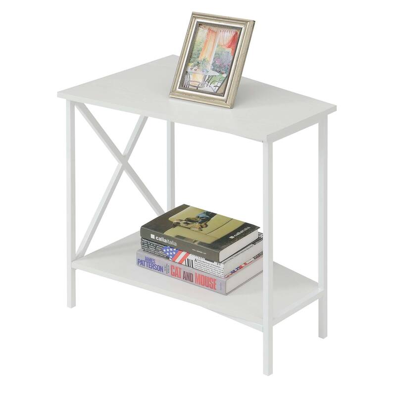 Convenience Concepts Tucson Wedge End Table with Shelf