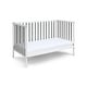 preview thumbnail 6 of 7, HomeRoots Gray and White Solid and Manufactured Wood Standard Three In One Convertible Crib - 53.5