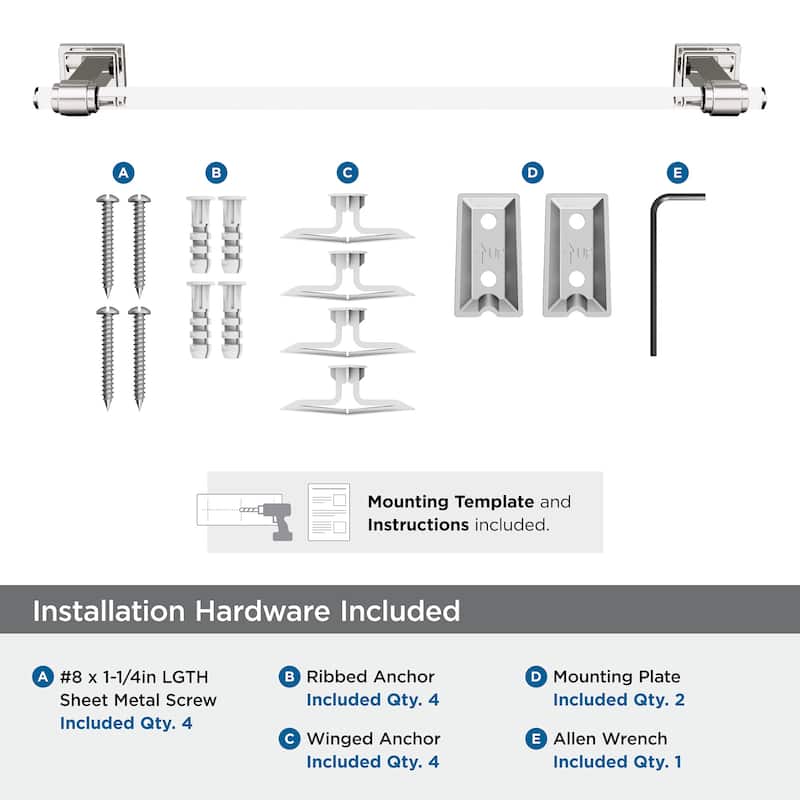 Amerock Glacio 18" Towel Bar