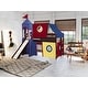 preview thumbnail 12 of 117, JACKPOT Prince & Princess Low Loft Twin Bed, Ladder Slide Tent & Tower