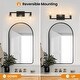 preview thumbnail 4 of 23, Modern Bathroom Vanity Light Dimmable LED Bathroom Sconce Wall Lighting Fixture with Bowl Glass Shade for Porch,Mirror Cabinets