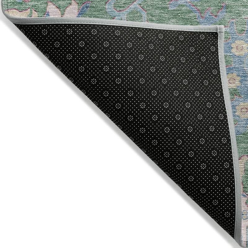Machine Washable Indoor/ Outdoor Causal Traditional Chantille Rug