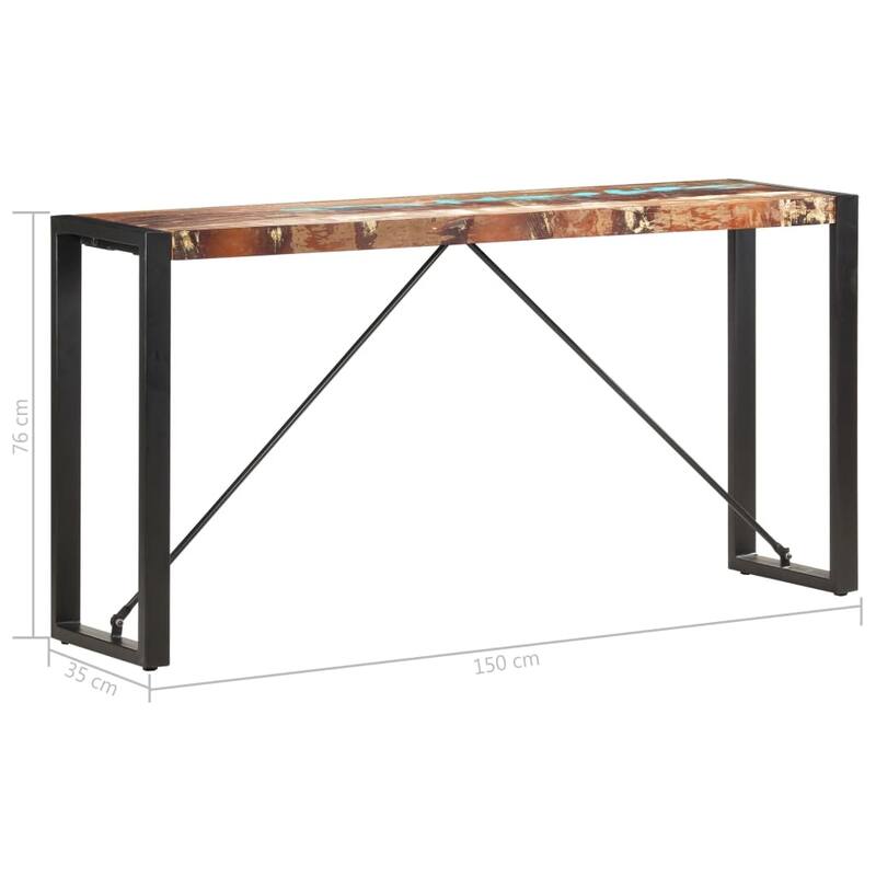 vidaXL Console Table Entryway Table Narrow Hall Side Table Solid Wood Mango