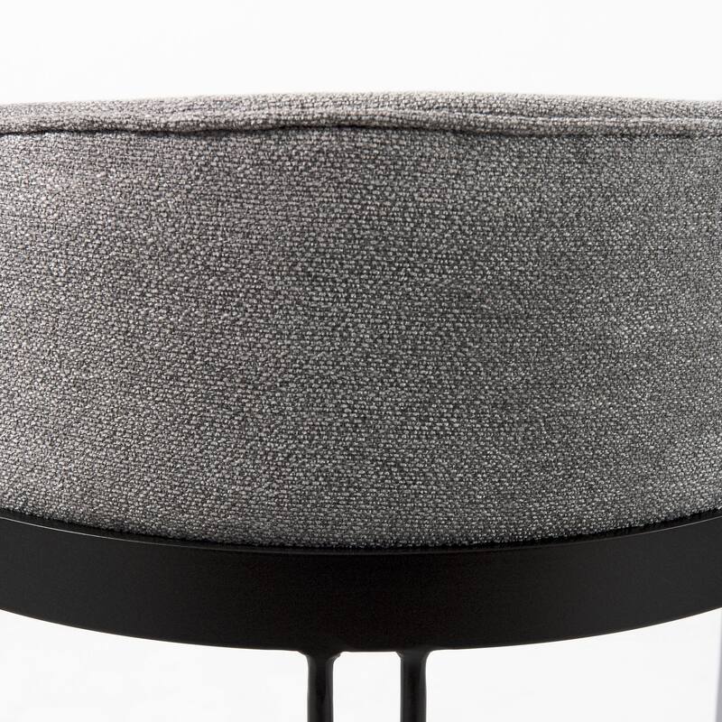 Hollyfield Cream Fabric Seat with Gold Metal Frame Counter Stool