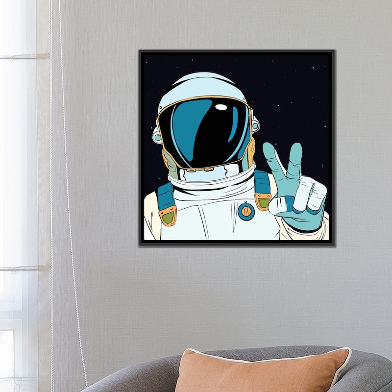 iCanvas "Astronaut Pop" by Art Mirano Framed Canvas Print