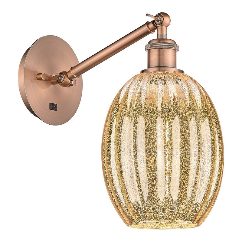Innovations Lighting 317-1W-11-7 Preston Sconce Preston 11" Tall Wall - Antique Copper / Mercury