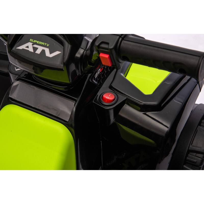 Ride On ATV, 6V Mini Off-Road Battery Powered Motorized Quad for Kids, Anti-Slip Wheels, RWD 4-Wheeler Electric Ride