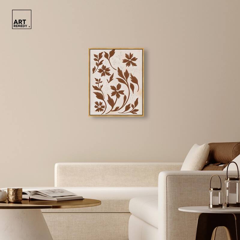 Sepia Sepal II Canvas by Art Remedy