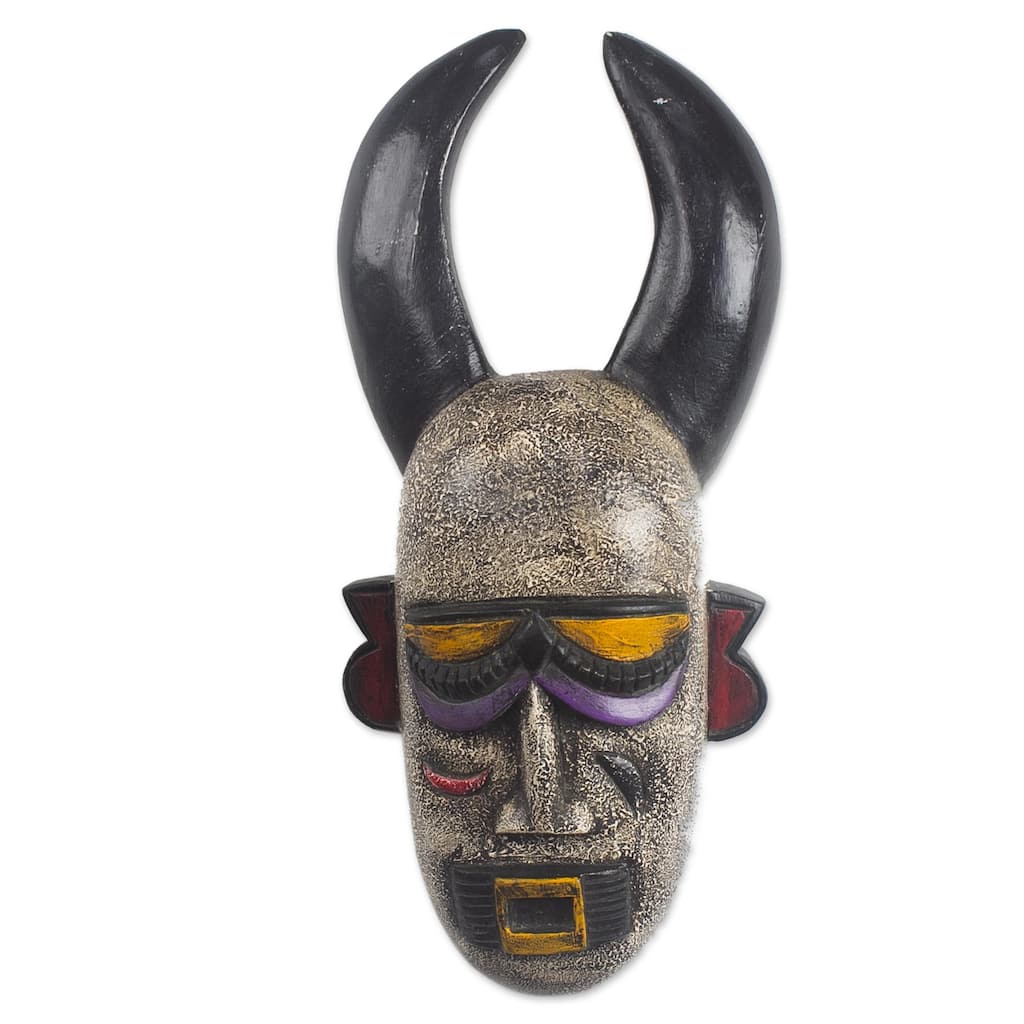 Novica Handmade Milandu African Wood Mask