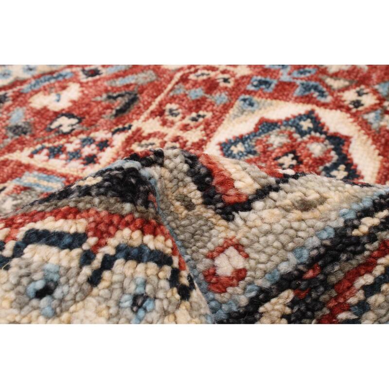 ECARPETGALLERY Hand-knotted Jules Serapi Dark Red Wool Rug - 7'9 x 9'10