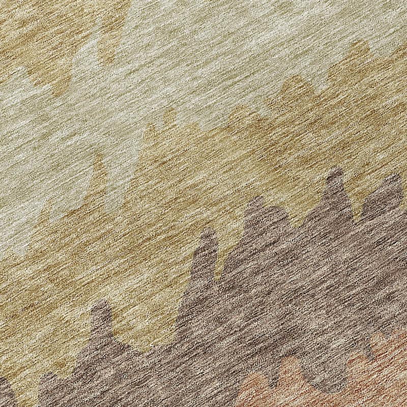 Machine Washable Indoor/ Outdoor Chantille Abstract Ombre Rug