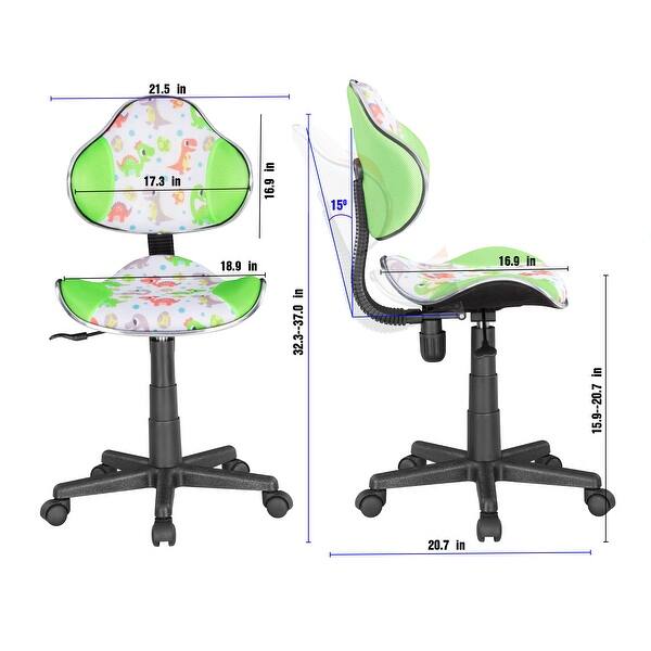 dimension image slide 0 of 3, JJS Ergonomic Mesh Office Chair Adjustable Lumbar Support Computer Desk Chair