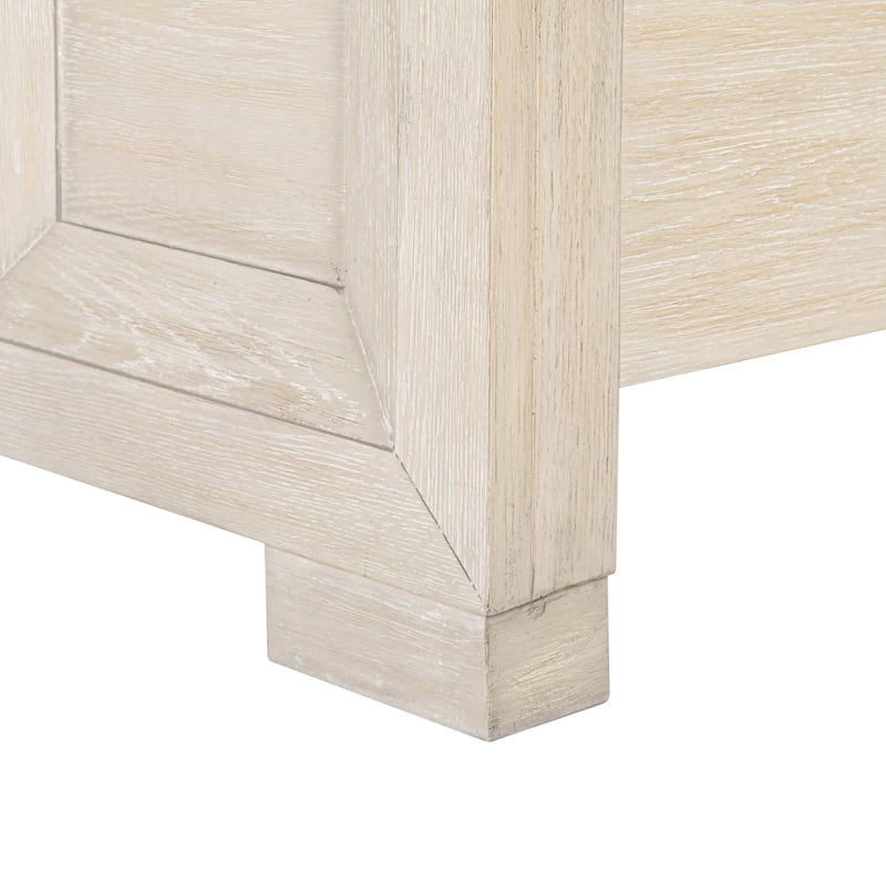 Furniture of America Durem Modern Classic 3-Piece Solid Wood Panel Bedroom Set with 3-Drawer Nightstand