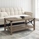 preview thumbnail 1 of 38, Middlebrook Kujawa Metal Coffee Table with X-shaped Metal Accents