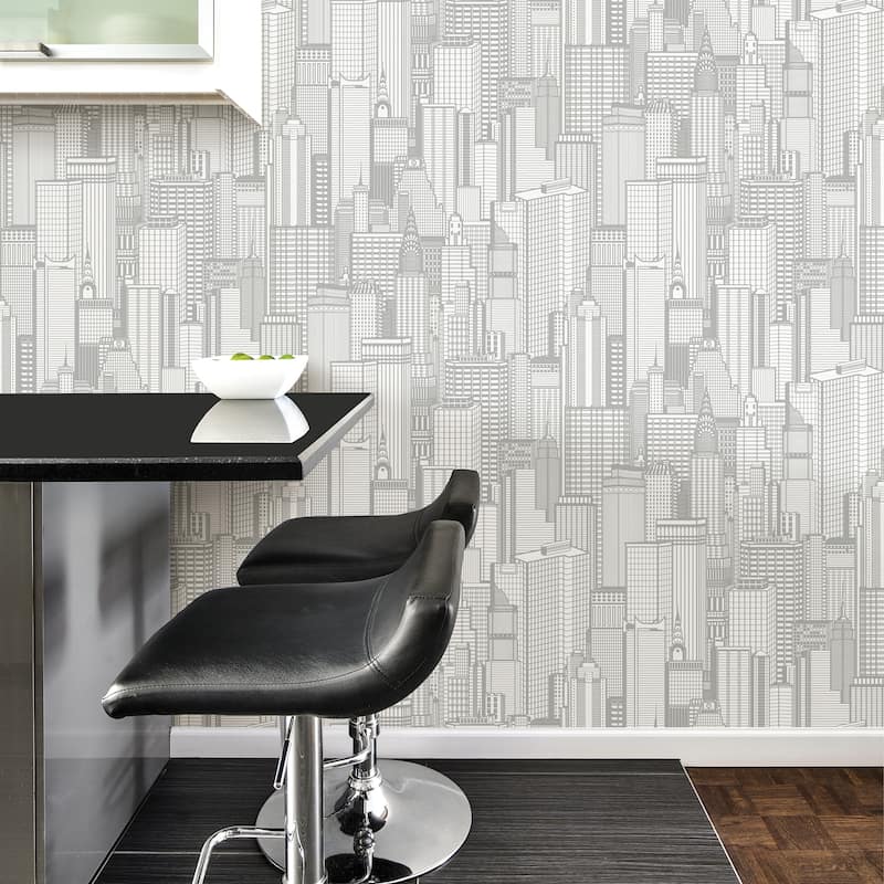 Stones MacMillan Stacked Slate Wallpaper 20.5 in x 33 ft = About 56.4 square feet