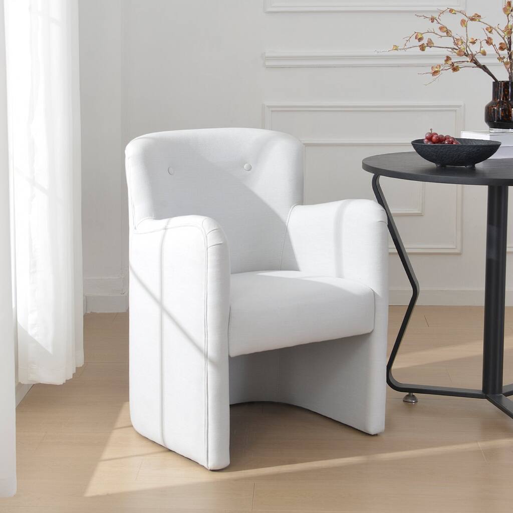 KINWELL Performance Fabric Upholstered Dining Chair Armchair