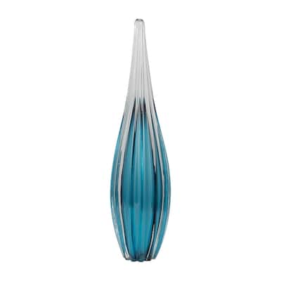Sagebrook Home Artisan Abstract Paperweight Glass Modern Sculpture