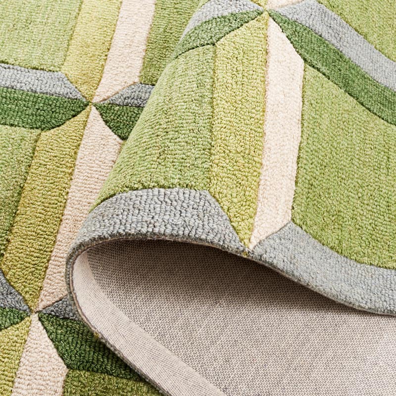 SAFAVIEH Handmade Genre Hikariko Mid-Century Modern Wool Rug