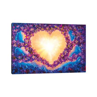 iCanvas "Heart In Space Romantic Painting" by Valery Rybakow Canvas Print