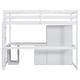 preview thumbnail 18 of 33, Traditional Rustic Style Twin Size Loft Bed with Built-In Ladder,Storage Drawers and Wardrobe,Study Desk Under-Bed