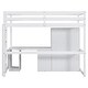 preview thumbnail 18 of 16, Twin Loft Bed wStairs and Desk, Wardrobe and Storage Drawers, White