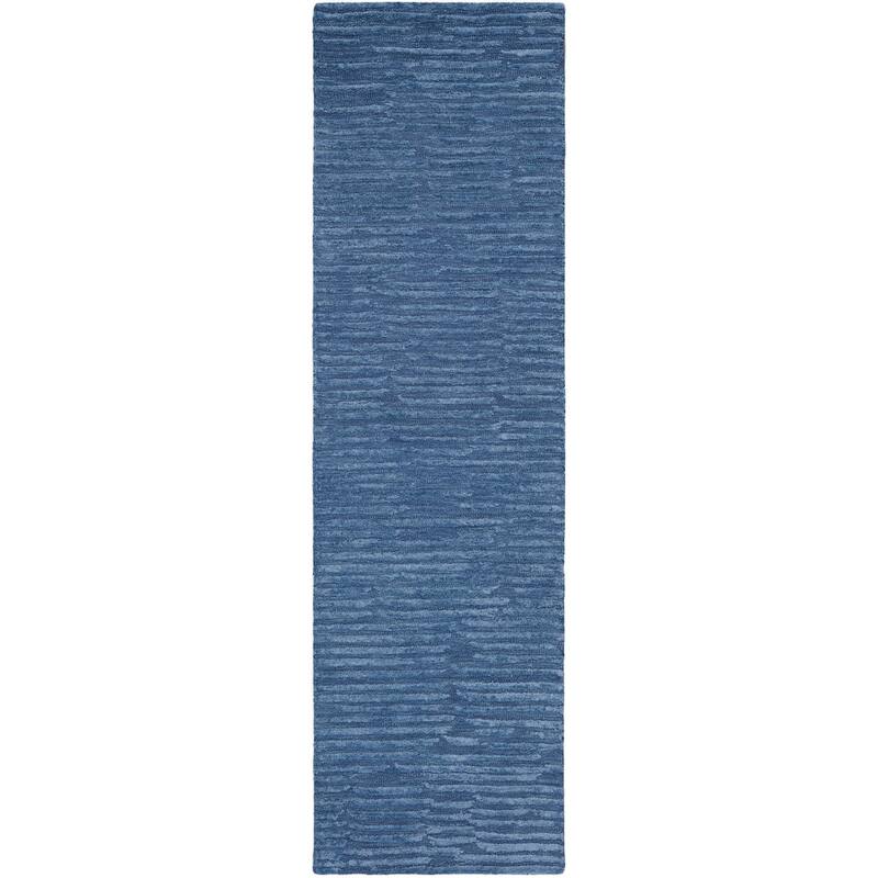 Calvin Klein Linear Modern Textured Shimmer Shag Area Rug