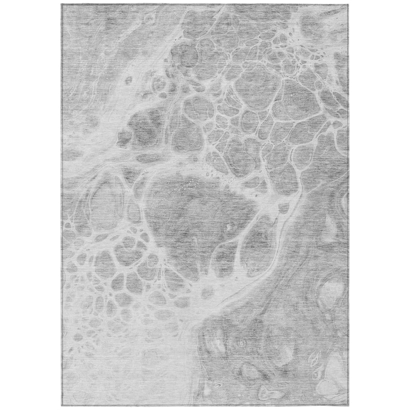 Machine Washable Indoor/ Outdoor Chantille Abstract Contemporary Rug