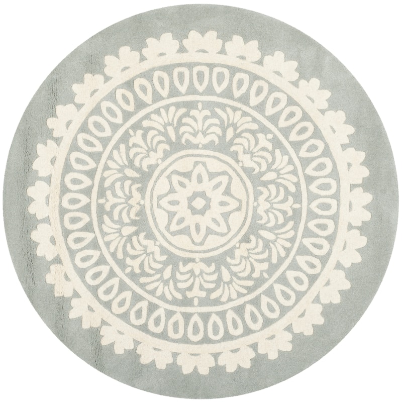 SAFAVIEH Handmade Bella Heerine Modern Floral Wool Rug