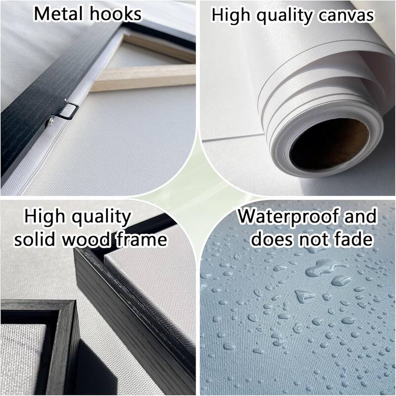 Abstract Night Scene Street Lights Wall Pictures Orange Halo