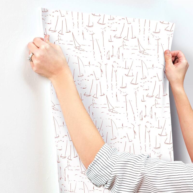 York Wallcoverings Vermillion Coast Vermillion Wallpaper