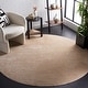 preview thumbnail 5 of 45, SAFAVIEH Vision Hellin Contemporary Solid Rug 6'7" Round - Beige - Round