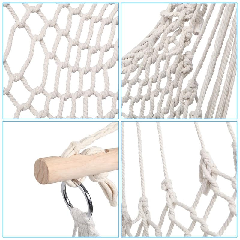 35" Cotton Hanging Rope Air/Sky Chair Swing