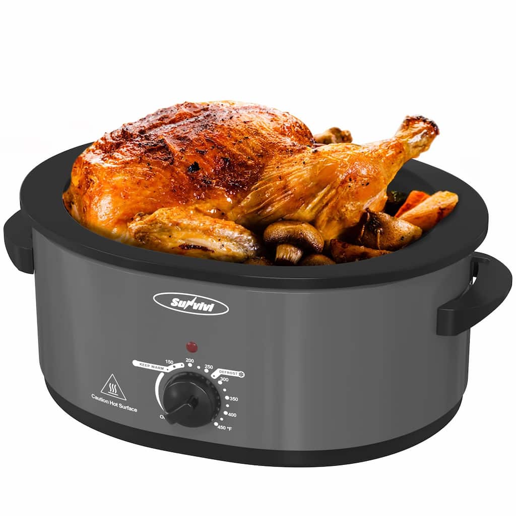 8QT Roaster Oven with Self-Basting Lid