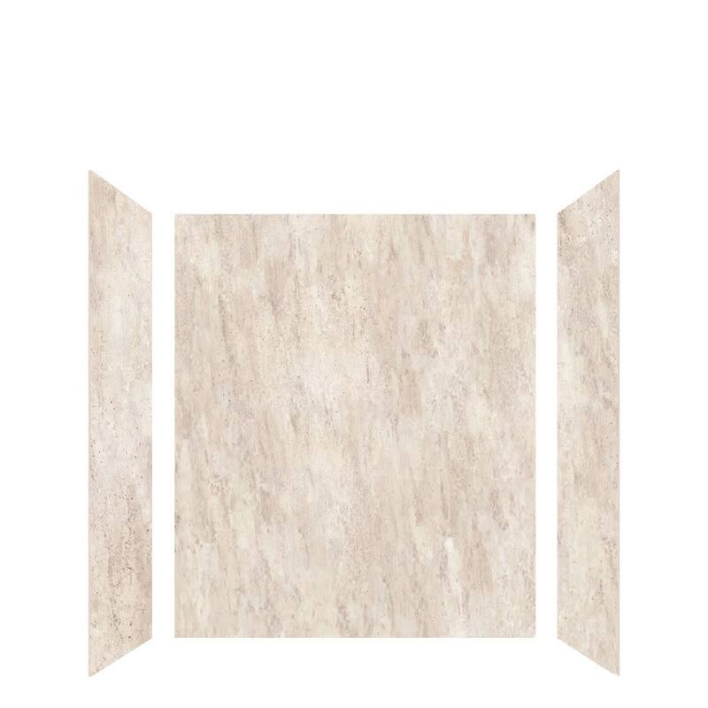 Transolid LWK603672 Lusso 72" H x 60" W x 36" D Three Wall Alcove