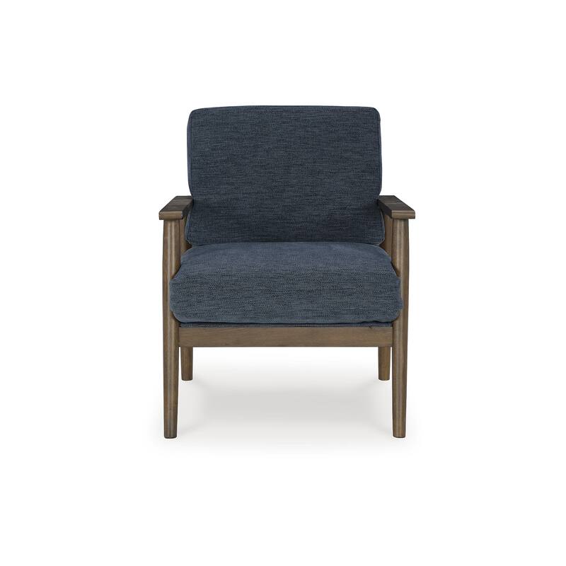 Signature Design by Ashley Bixler Blue/Brown Accent Chair - 25"W x 31"D x 34"H