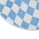 preview thumbnail 4 of 3, Urban Lifestyle Wavy Blue Checkerboard Runner Rug - N/A