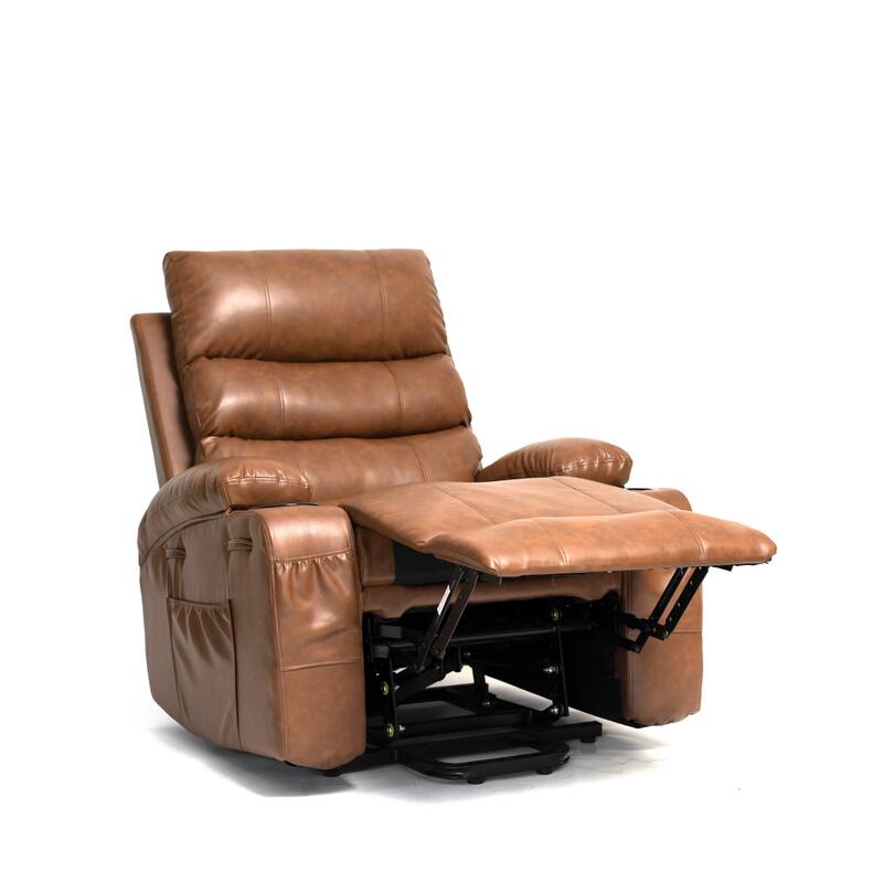 Large Size Electric Power Lift Recliner Chair Sofa with 8 Point Vibration Massage and Lumber Heat