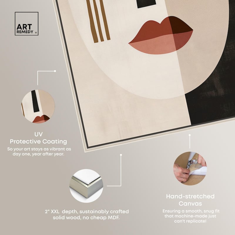Face Moderne III Canvas by Art Remedy
