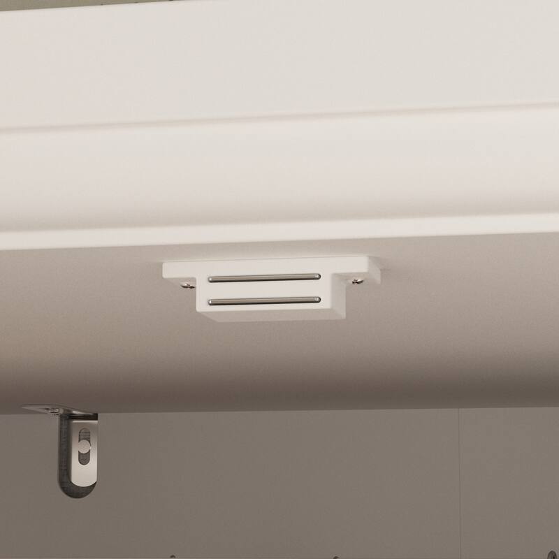 3-Door Wardrobe Armoire with Mirror, 70.9" Tall Freestanding Closet Cabinet Storage Wardrobe for Bedroom