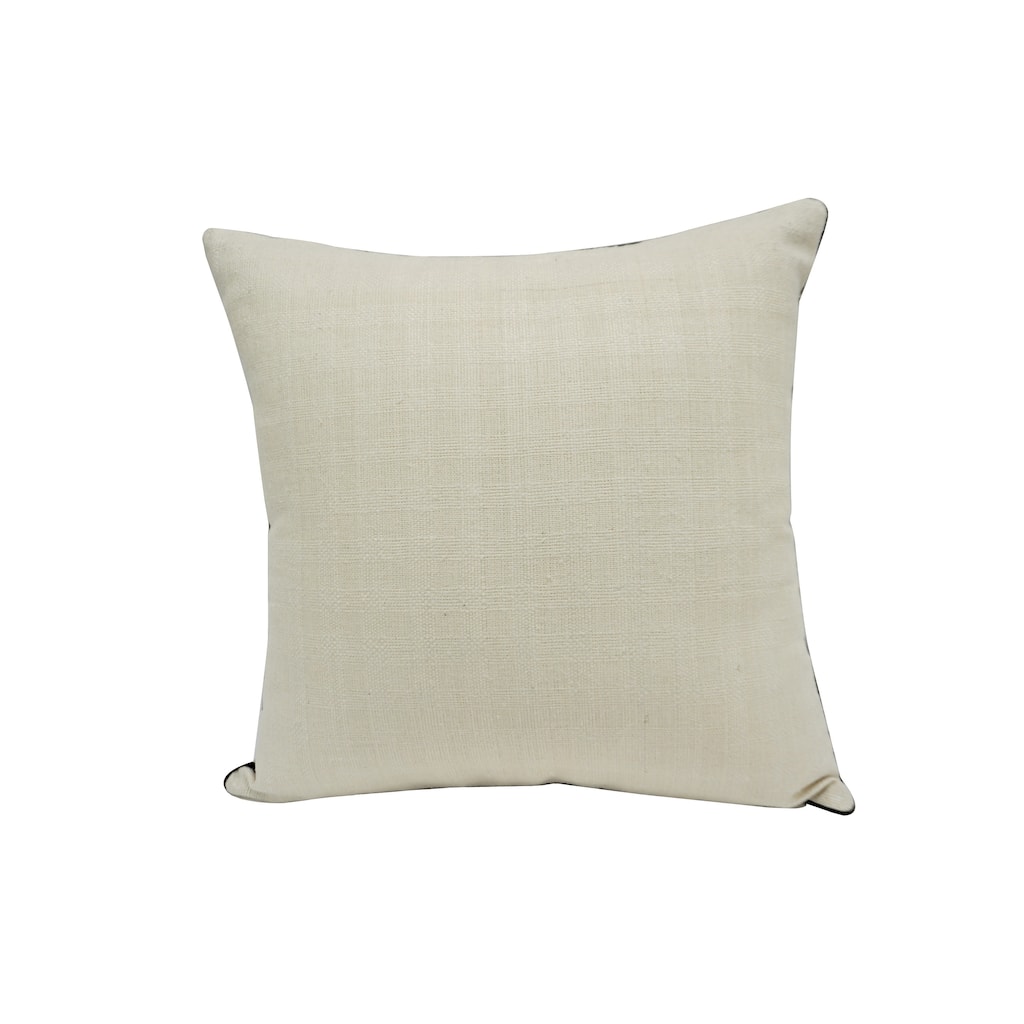 Home&Manor Igeh Vintage Raw Silk Pillow 18"