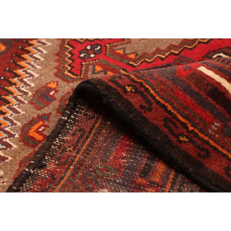 ECARPETGALLERY Hand-knotted Andelz Dark Red Wool Rug - 3'5 x 4'9