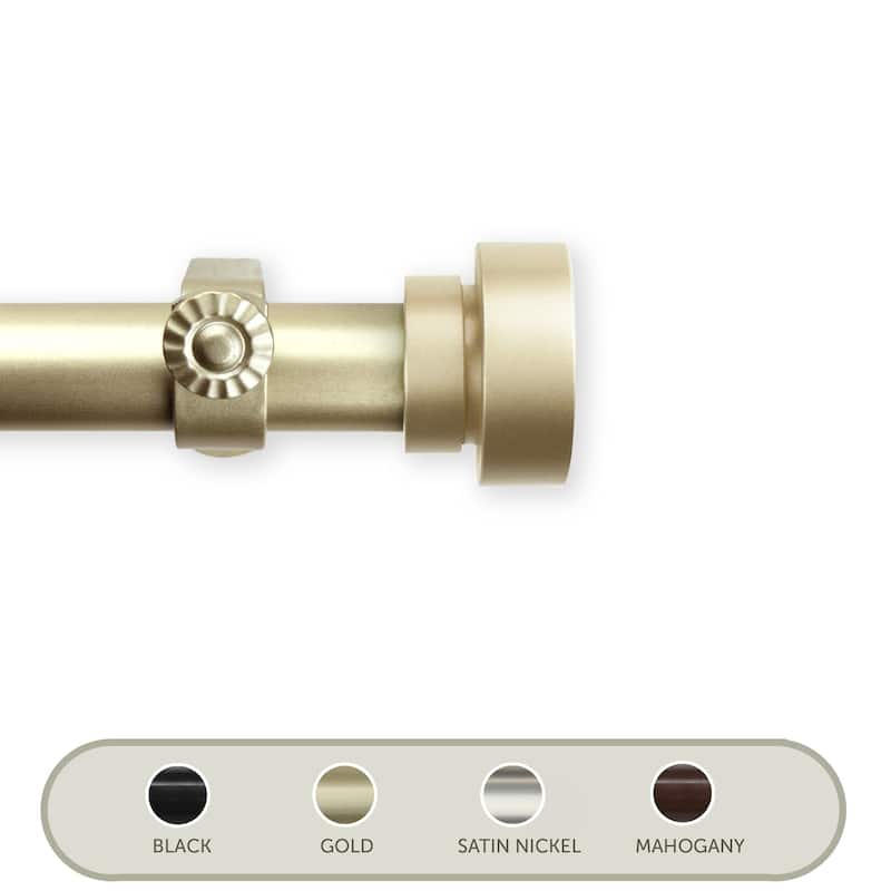 Coronet Curtain Rod - Elegant Steel Drapery Rod - Home Imports Emporium - 120