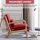 preview thumbnail 98 of 142, Aston Modern Solid wood Accent Chair for Living Room