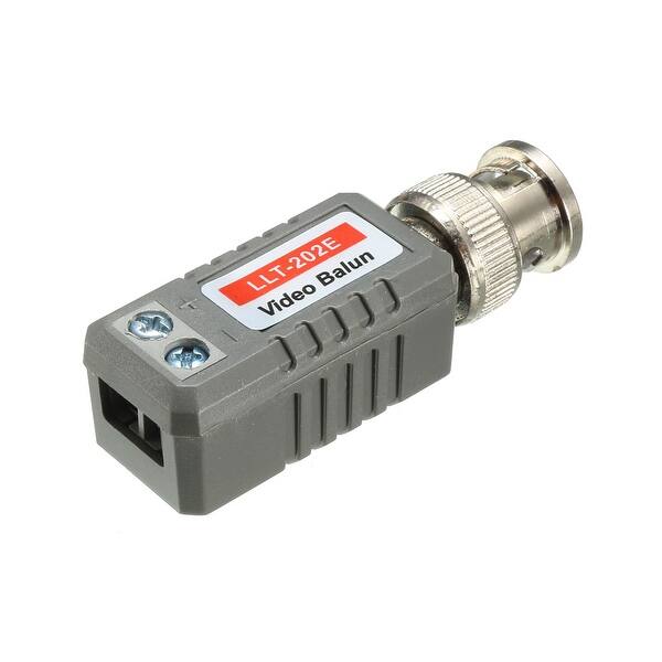 Video Balun Transceiver Cctv Camera Passive Bnc Connector Cat5 Llt 202e 2 Pcs Overstock 26405524