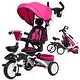 preview thumbnail 11 of 13, Baby Tricycle, 7 in 1 Folding Toddler Bike Red